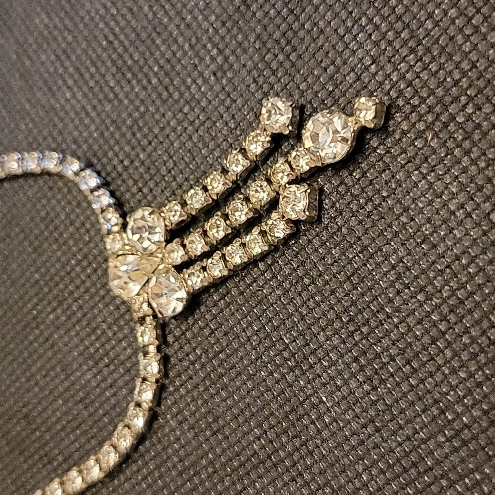 Vintage rhinestone choker